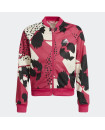 AEROREADY ANIMAL PRINT WARM-UP ZIP-POCKET REGULAR TRACK TOP