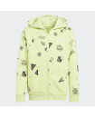 BRAND LOVE ALLOVER PRINT FULL-ZIP HOODIE