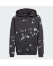 BRAND LOVE ALLOVER PRINT FULL-ZIP HOODIE