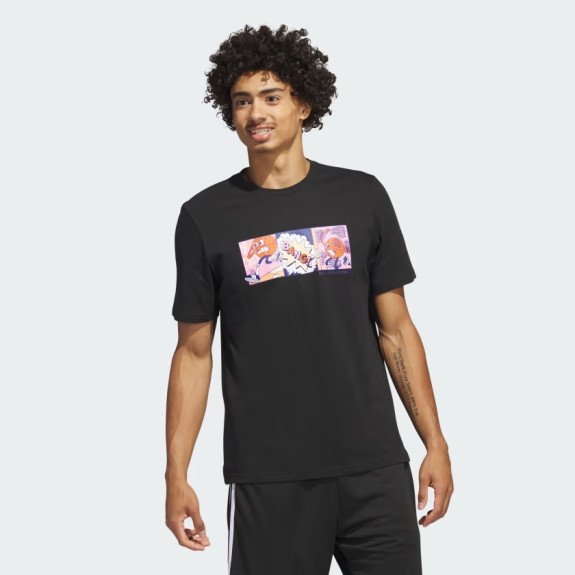 LIL' STRIPE BASKETBALL GRAPHIC TEE