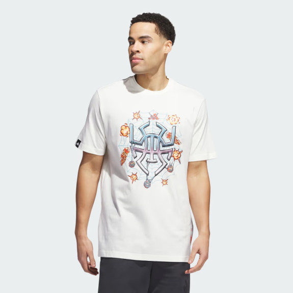 DONOVAN MITCHELL 8-BIT GRAPHICS SIGNATURE BASKETBALL GRAPHIC TEE