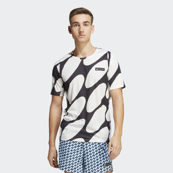 X MARIMEKKO RUN ICONS 3-STRIPES TEE