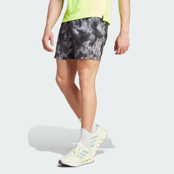 OWN THE RUN ALLOVER PRINT SHORTS