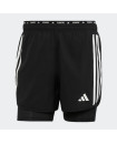 OWN THE RUN 3-STRIPES 2-IN-1 SHORTS