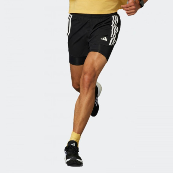 OWN THE RUN 3-STRIPES 2-IN-1 SHORTS