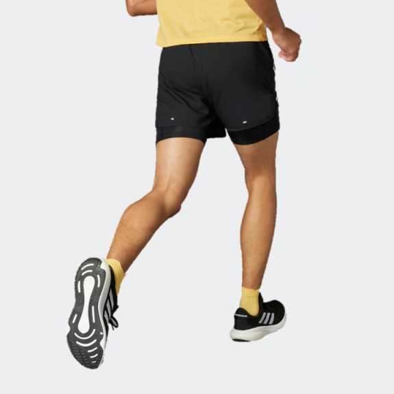 OWN THE RUN 3-STRIPES 2-IN-1 SHORTS