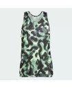 OWN THE RUN 3-STRIPES ALLOVER PRINT SINGLET