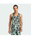 OWN THE RUN 3-STRIPES ALLOVER PRINT SINGLET