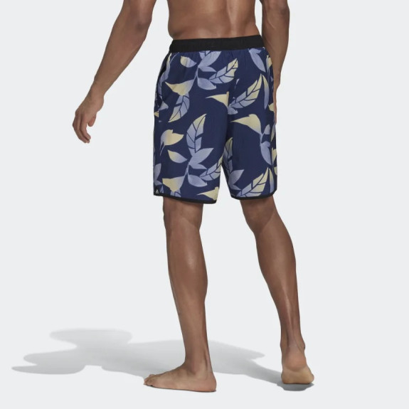 CLASSIC-LENGTH GRAPHIC SWIM SHORTS