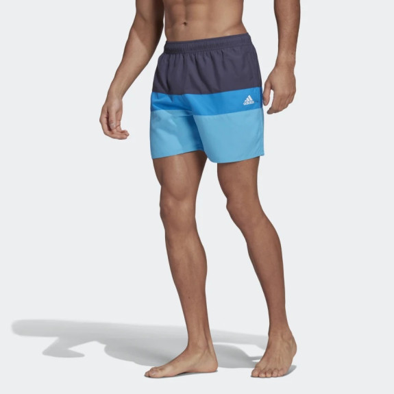 SHORT-LENGTH COLORBLOCK SWIM SHORTS