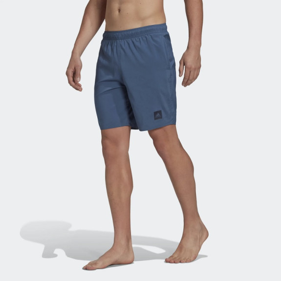 CLASSIC-LENGTH SOLID SWIM SHORTS