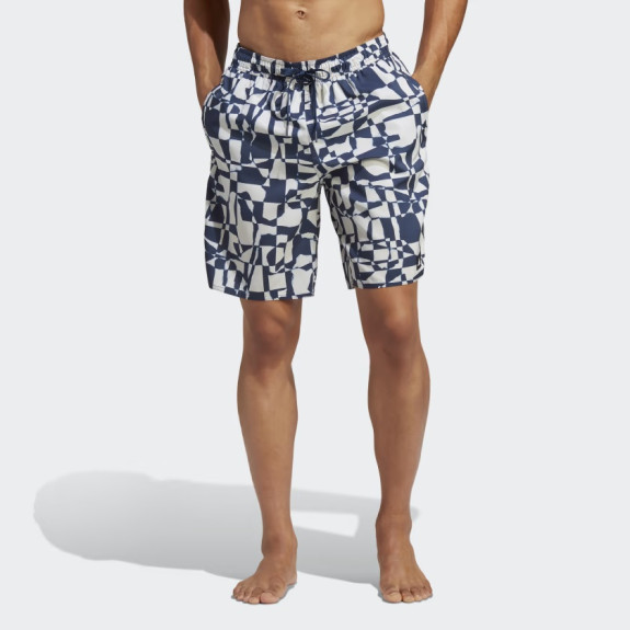 SHREDDED CHECK CLX SWIM SHORTS