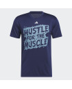 HUSTLE FOR THE MUSCLE AEROREADY SHORT SLEEVE GRAPHIC TRAINING TEE