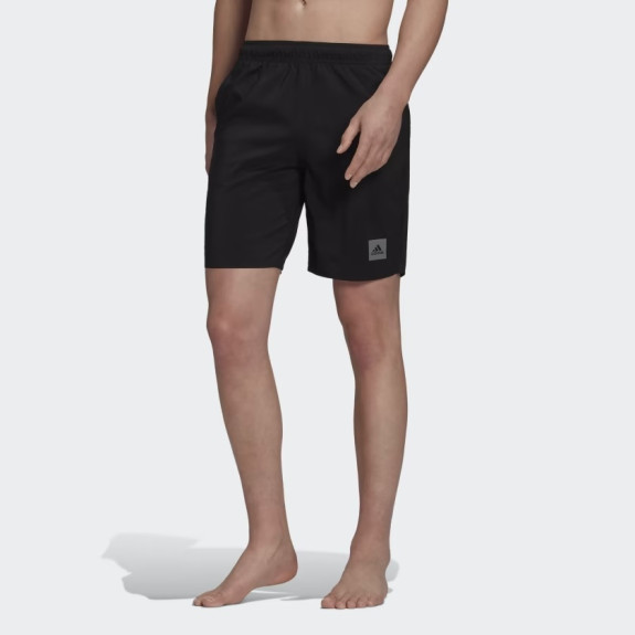 CLASSIC-LENGTH SOLID SWIM SHORTS