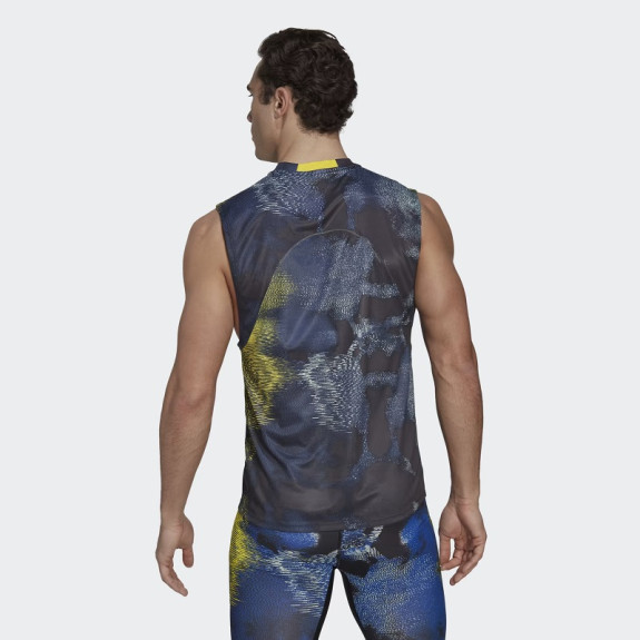 TECHFIT ALLOVER PRINT TRAINING SLEEVELESS TEE