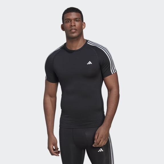 TECHFIT 3-STRIPES TRAINING TEE