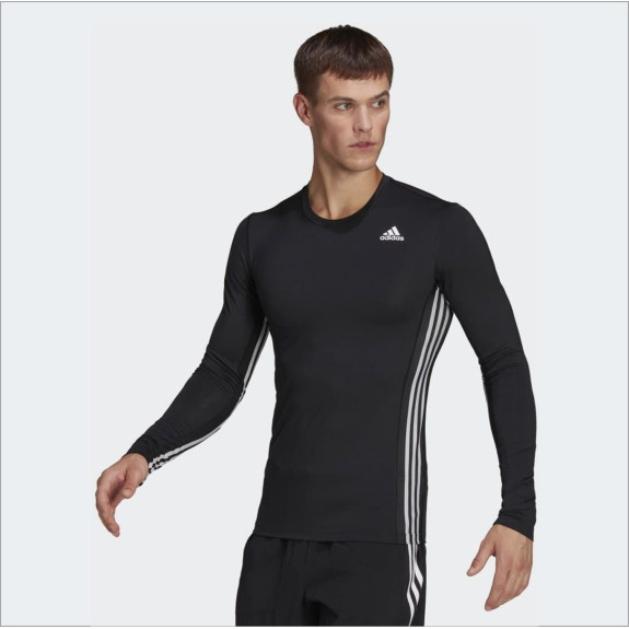 TECHFIT 3-STRIPES CELEBRATION LONG SLEEVE TEE