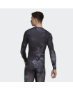 TECHFIT ALLOVER PRINT TRAINING LONG SLEEVE TEE