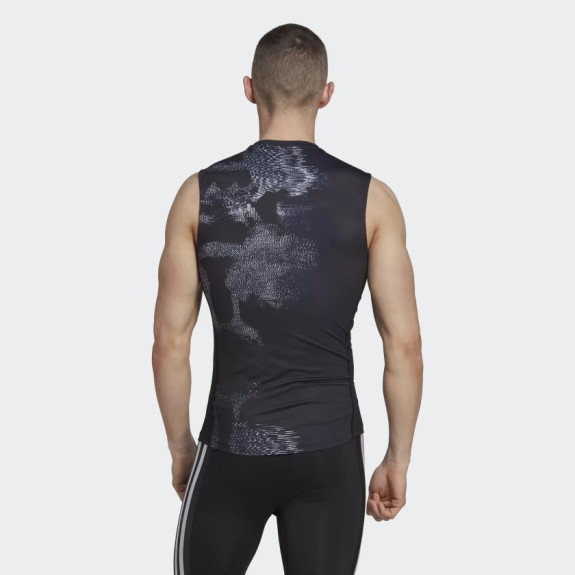 TECHFIT ALLOVER PRINT TRAINING SLEEVELESS TEE