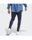 ESSENTIALS SINGLE JERSEY TAPERED OPEN HEM 3-STRIPES PANTS