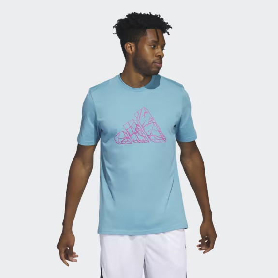 PASS ROCK BASKETBALL PRINTED T-SHIRT