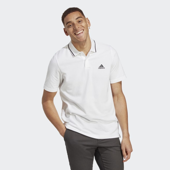 ESSENTIALS PIQUE SMALL LOGO POLO SHIRT