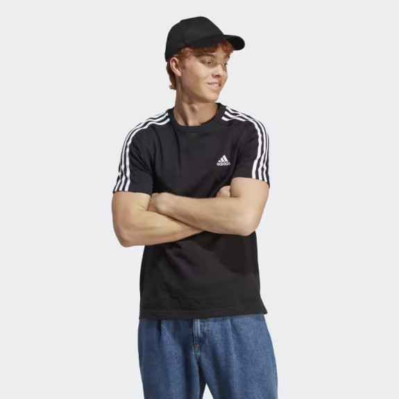 ESSENTIALS SINGLE JERSEY 3-STRIPES TEE