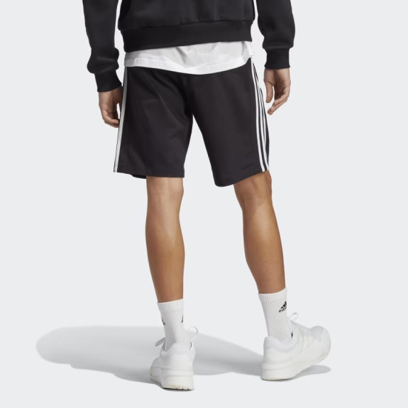 ESSENTIALS SINGLE JERSEY 3-STRIPES SHORTS