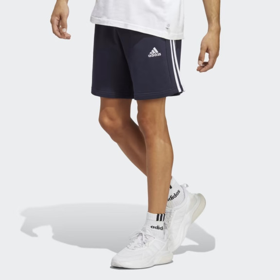 ESSENTIALS FRENCH TERRY 3-STRIPES SHORTS