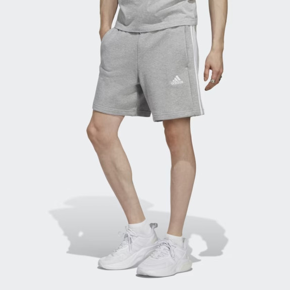 ESSENTIALS FRENCH TERRY 3-STRIPES SHORTS