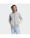 ESSENTIALS FRENCH TERRY 3-STRIPES FULL-ZIP HOODIE