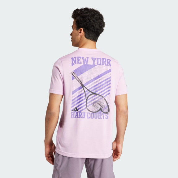 AEROREADY TENNIS NY HARD COURTS GRAPHIC TEE