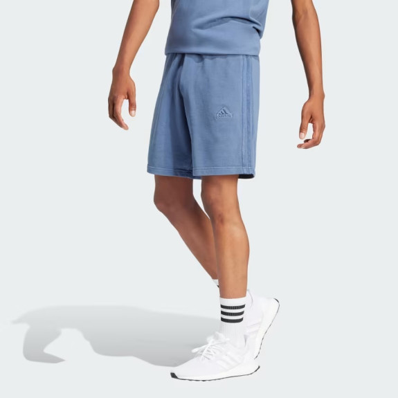 ALL SZN FRENCH TERRY 3-STRIPES GRAMENT-WASH SHORTS