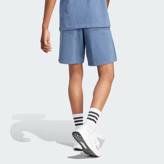 ALL SZN FRENCH TERRY 3-STRIPES GRAMENT-WASH SHORTS