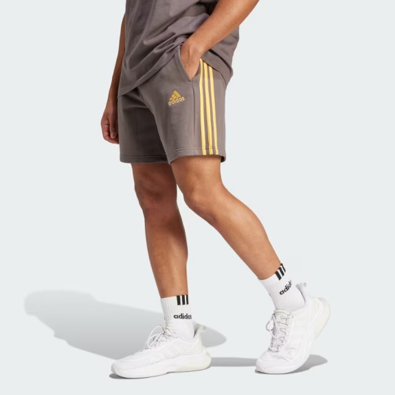 ESSENTIALS FRENCH TERRY 3-STRIPES SHORTS