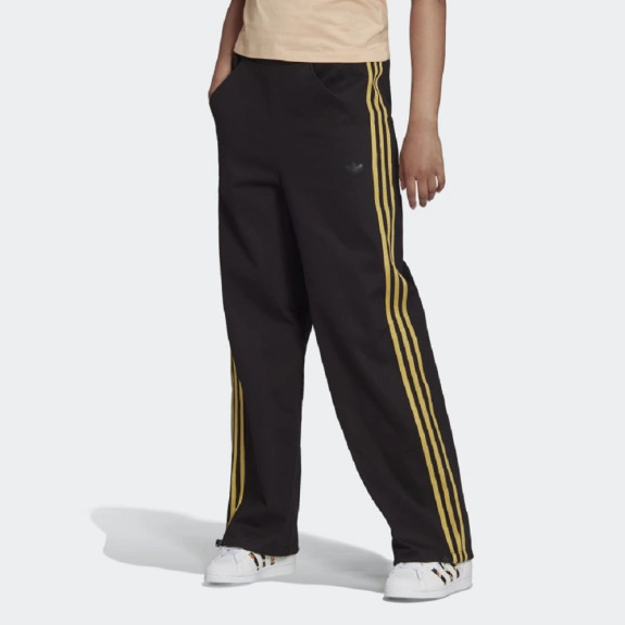 CUFFED PANTS WITH GOLDEN STRIPES AND DRAWCORD DETAIL