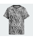 ALLOVER ZEBRA ANIMAL PRINT ESSENTIALS TEE