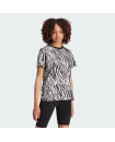 ALLOVER ZEBRA ANIMAL PRINT ESSENTIALS TEE