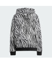 ALLOVER ZEBRA ANIMAL PRINT ESSENTIALS HOODIE