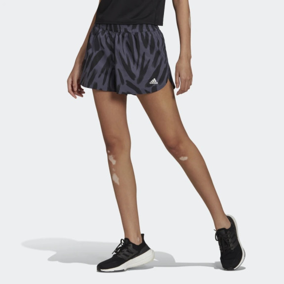 RUN ICONS ALLOVER PRINT RUNNING SHORTS