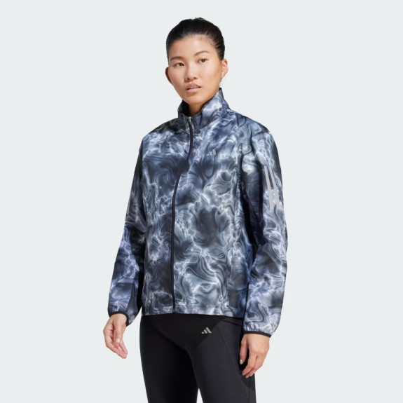 OWN THE RUN ALLOVER PRINT RUNNING WINDBREAKER