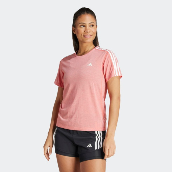 OWN THE RUN 3-STRIPES TEE