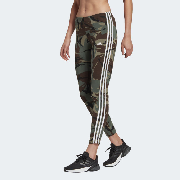 ESSENTIALS CAMOUFLAGE 3-STRIPES 7/8 LEGGINGS