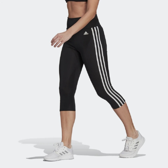 DESIGNED TO MOVE HIGH-RISE 3-STRIPES 3/4 SPORT TIGHTS