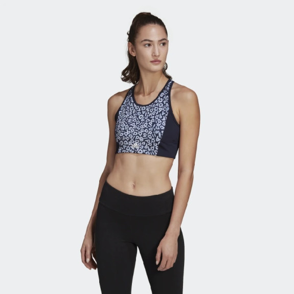 FARM RIO AEROREADY 3-STRIPES PRINT SPORTS CROP TOP