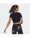 AEROKNIT SEAMLESS FITTED CROPPED TEE