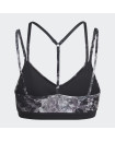 YOGA ESSENTIALS STUDIO LIGHT-SUPPORT ALLOVER PRINT BRA