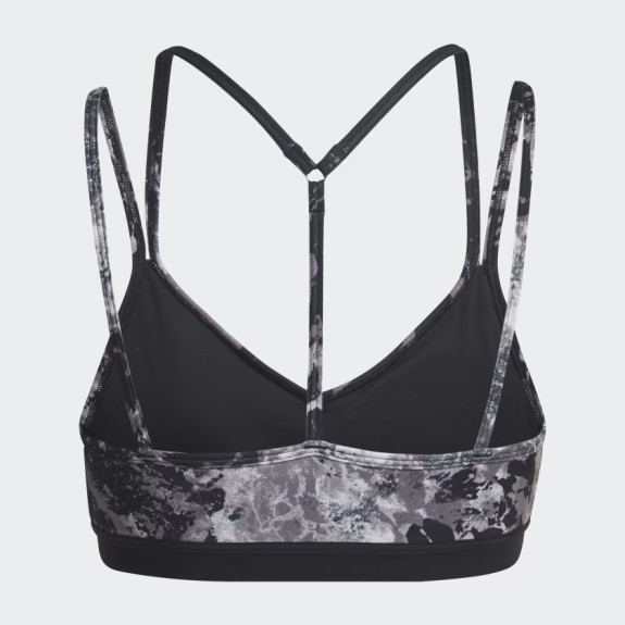 YOGA ESSENTIALS STUDIO LIGHT-SUPPORT ALLOVER PRINT BRA