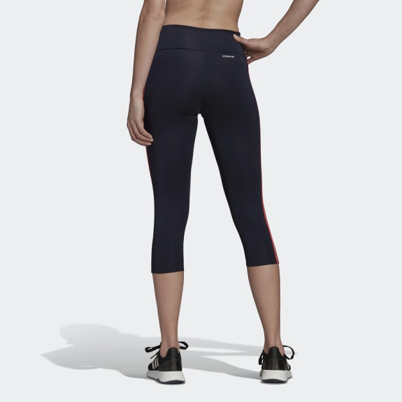 DESIGNED TO MOVE HIGH-RISE 3-STRIPES 3/4 SPORT TIGHTS