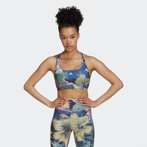 POWERREACT MEDIUM-SUPPORT ALLOVER PRINT BRA